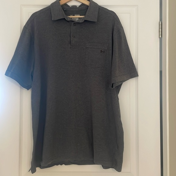 Under Armour Grey Cotton Polo - Picture 1 of 7